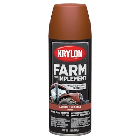 Krylon Farm/Implement; Sandable Red Oxide Primer; 12 oz. Aerosol 1951